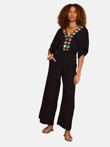 Combinaison love & roses en noir : devant