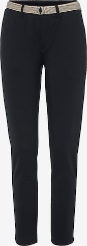 KangaROOS Tapered Pants in Black: front