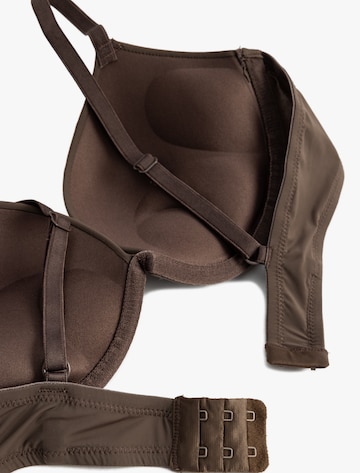 Koton Push-up Bra in Brown