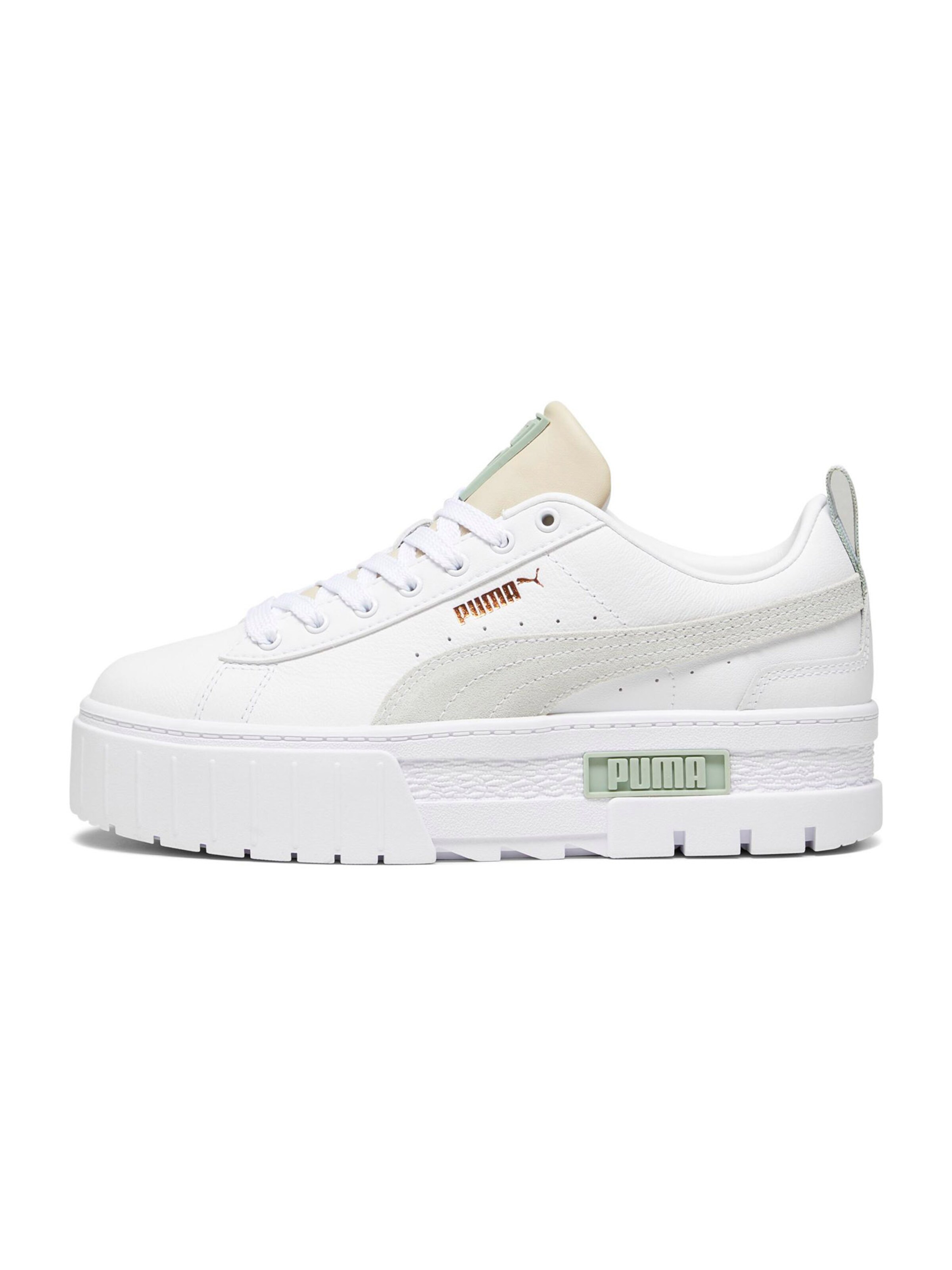 PUMA Platform trainers 'Mayze' in White: front