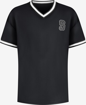 Smilodox Shirt 'Triple Thrive' in Zwart: voorkant