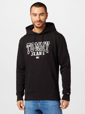 Tommy Jeans Sweatshirt in Black: front