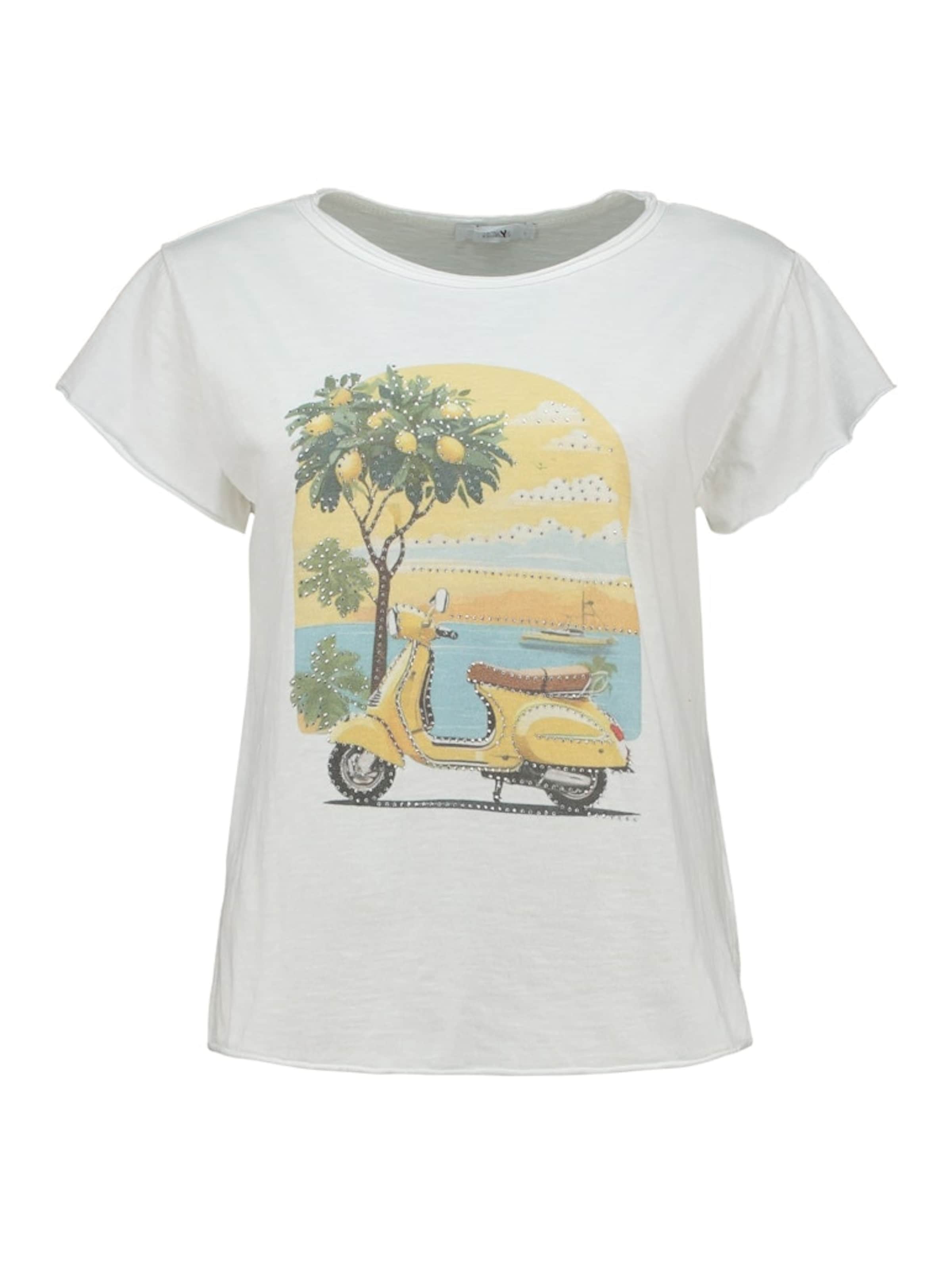 Hailys Μπλουζάκι 'Sv44enja' σε λευκό: μπροστά