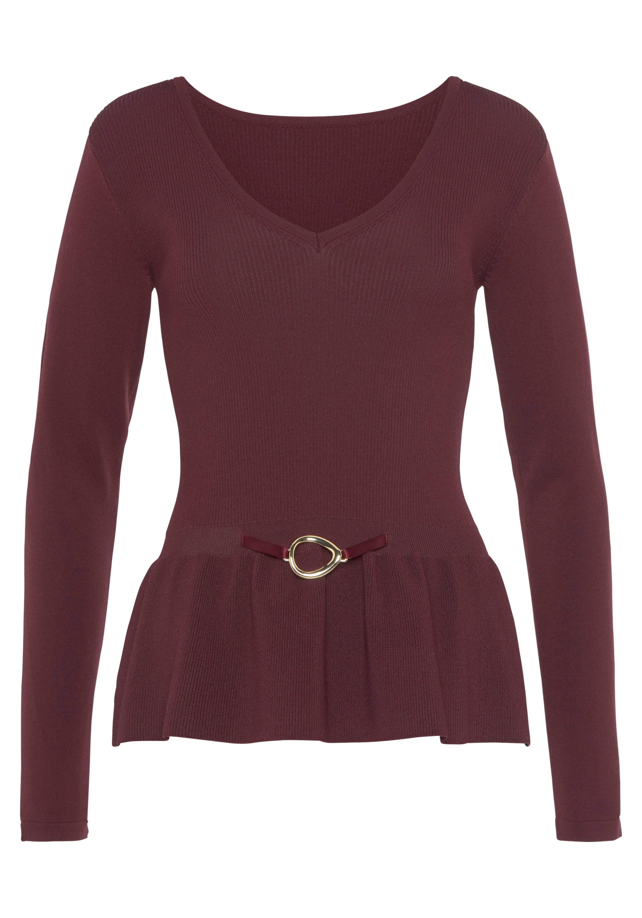 LASCANA Pullover in Lila: Vorderseite