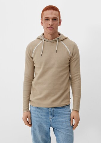 Pull-over QS en beige : devant