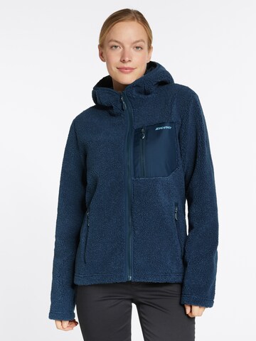 ZIENER Athletic Fleece Jacket 'JUHA' in Blue: front