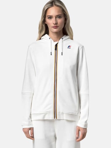 K-Way Sweatshirt 'K-WAY PROSPER POLY COTTON FELPA' i vit: framsida