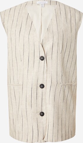 TOPSHOP Suit Vest in Beige: front