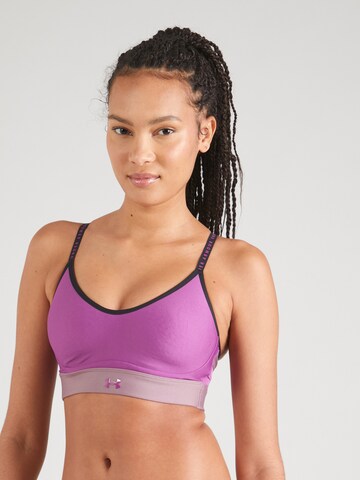 UNDER ARMOUR Бюстье Спортивный бюстгальтер 'Infinity' в Лиловый: спереди