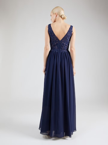 mascara Evening Dress in Blue