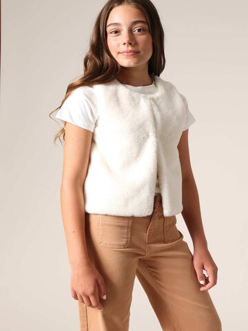 Gilet 'FUZZY' Deeluxe en blanc : devant
