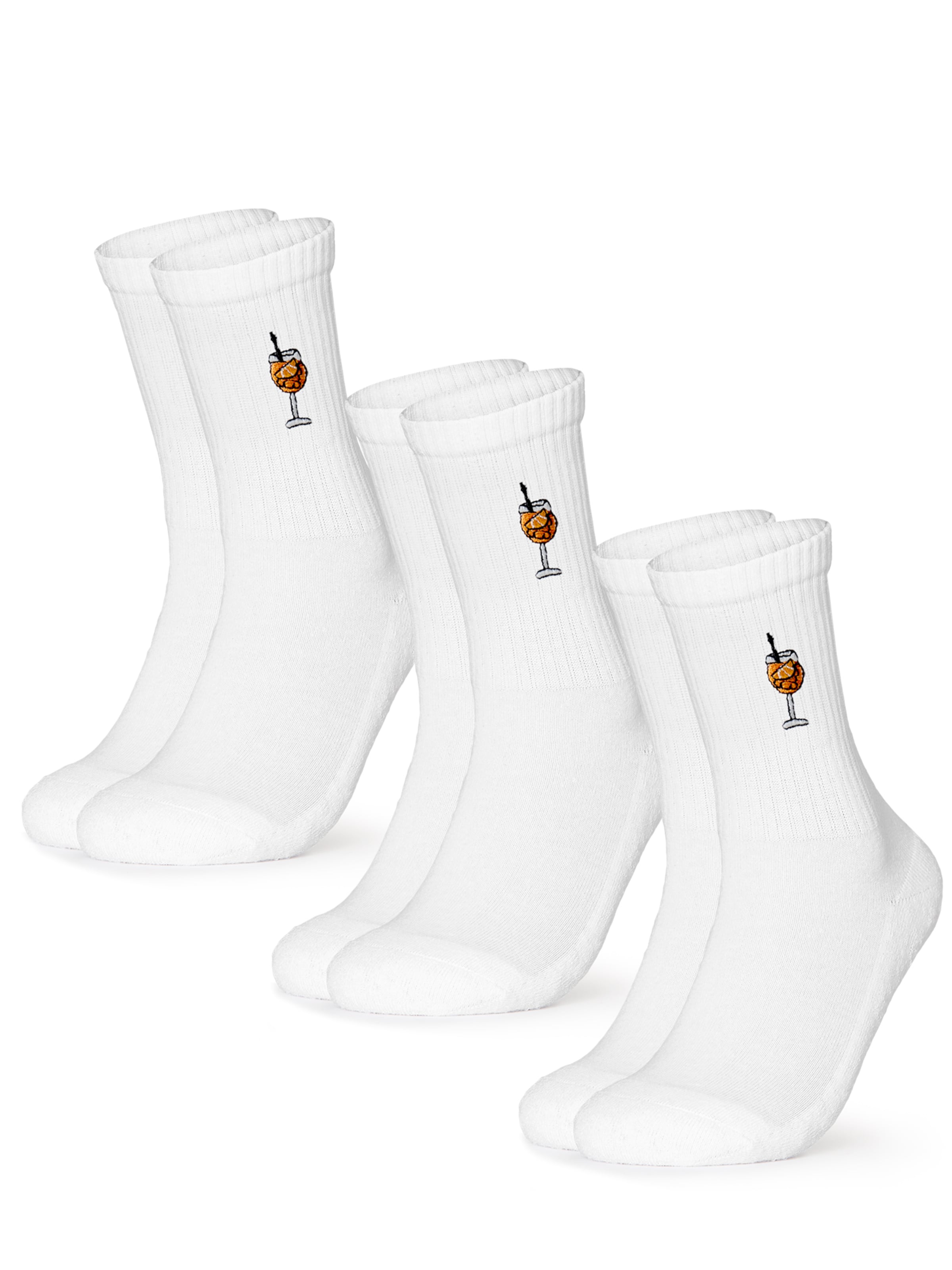 Occulto Athletic Socks 'Robin' in Orange: front