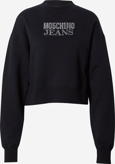 Moschino Jeans Sweat-shirt en noir / argent, Vue avec produit