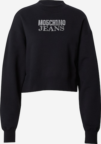 Sweat-shirt Moschino Jeans en noir : devant
