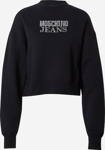 Moschino Jeans Sweatshirt i svart: framsida