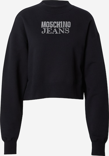 Moschino Jeans Sweatshirt i svart / silver, Produktvy
