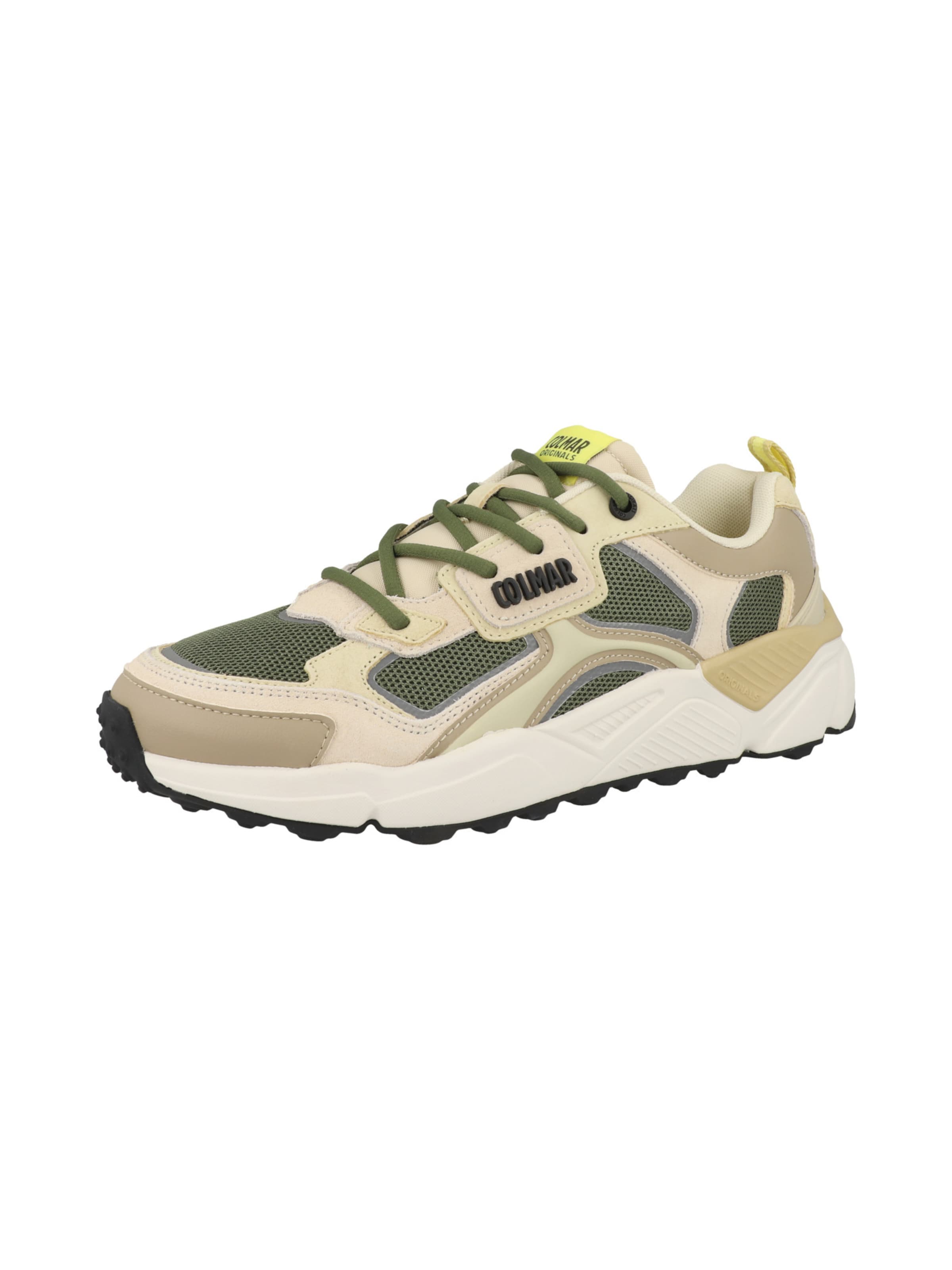 Colmar Sneakers laag 'Garner Field' in de kleur Crème / Lichtbeige / Stone grey / Donkergroen, Productweergave