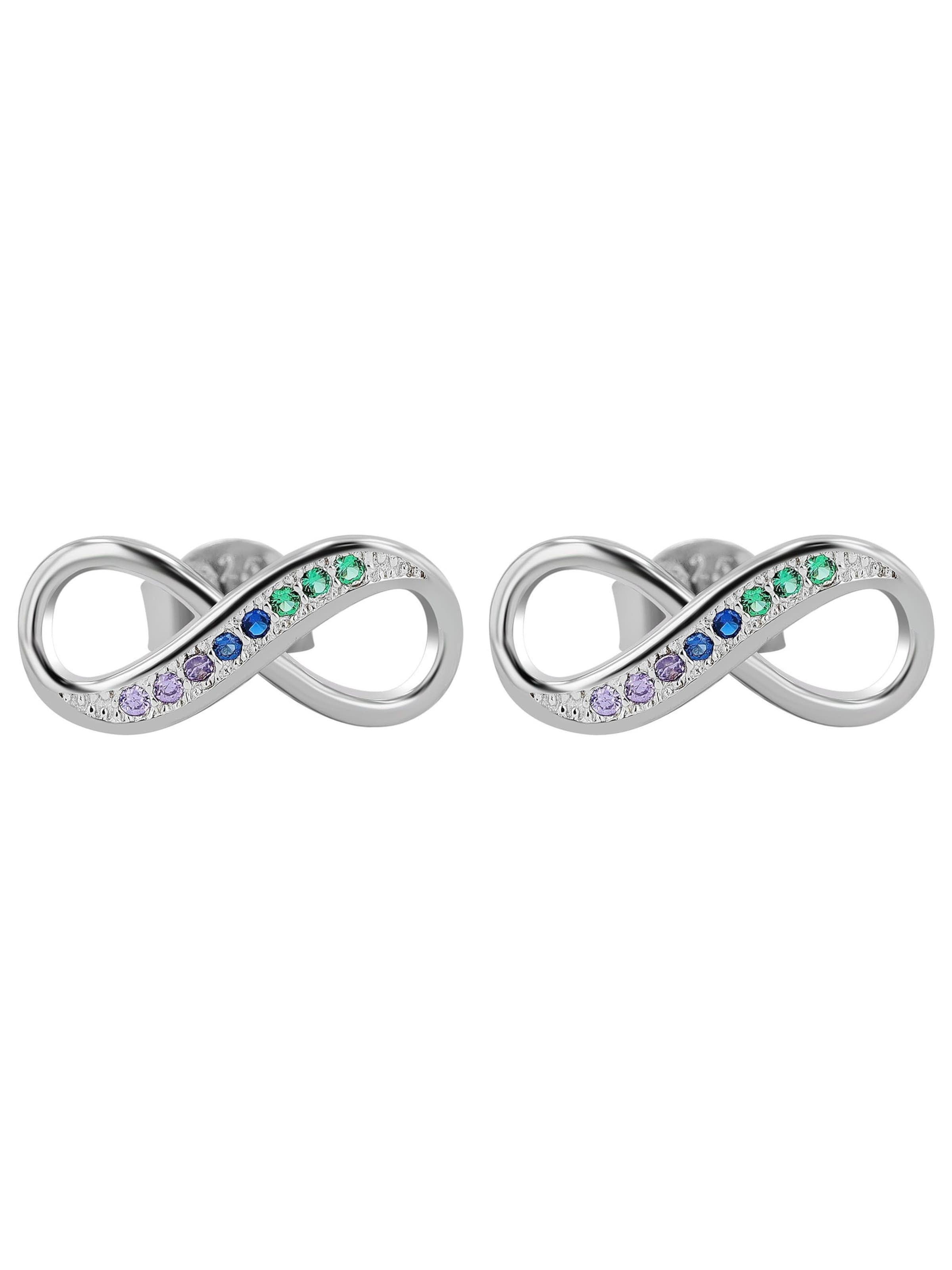 Akzent Earrings 'langlebig' in Silver: front