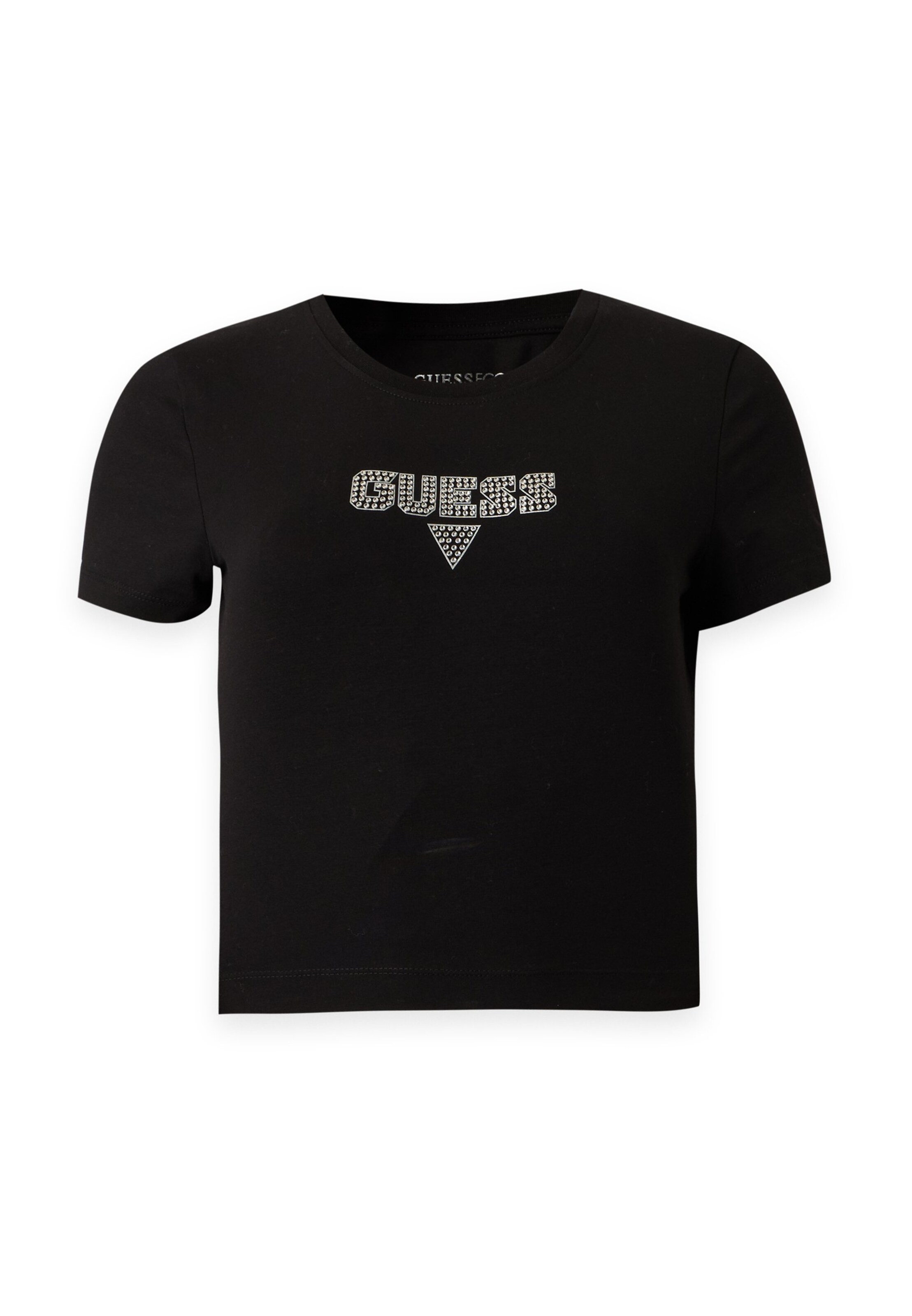 GUESS Μπλουζάκι σε μαύρο: μπροστά
