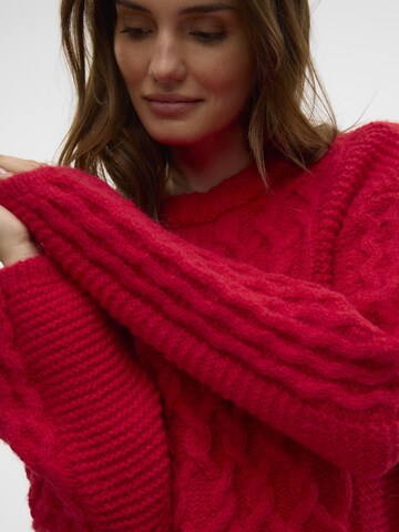 VERO MODA Sweater 'VMDove' in Red