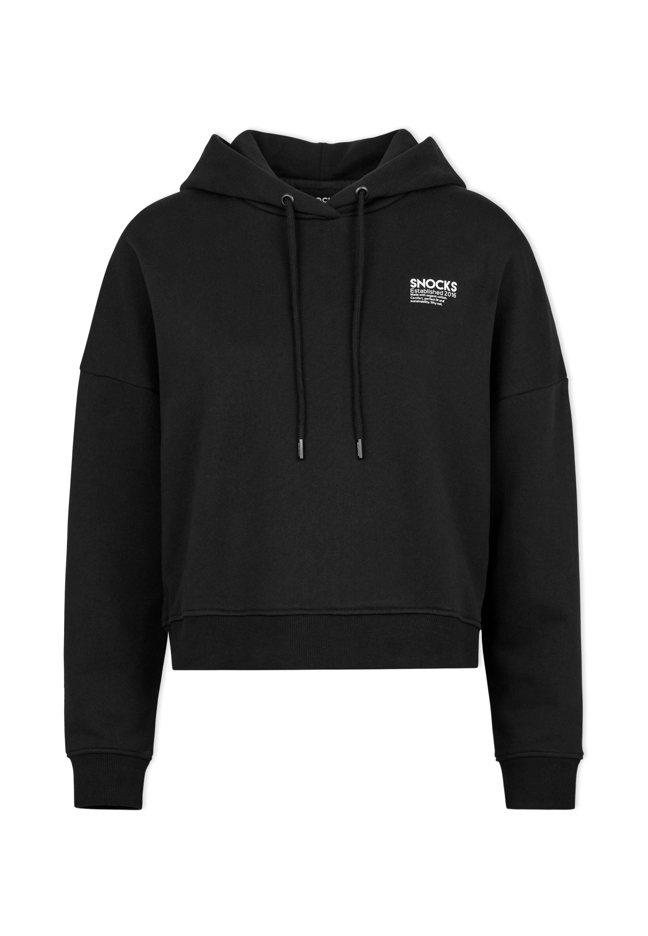 SNOCKS Mikina – černá: přední strana