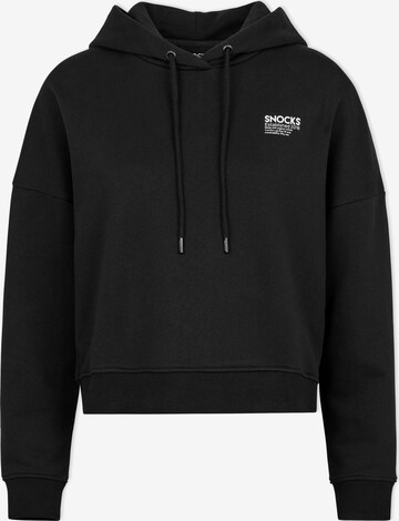 SNOCKS Sweatshirt in Black: front