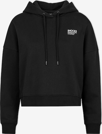 SNOCKS Sweatshirt in Black: front