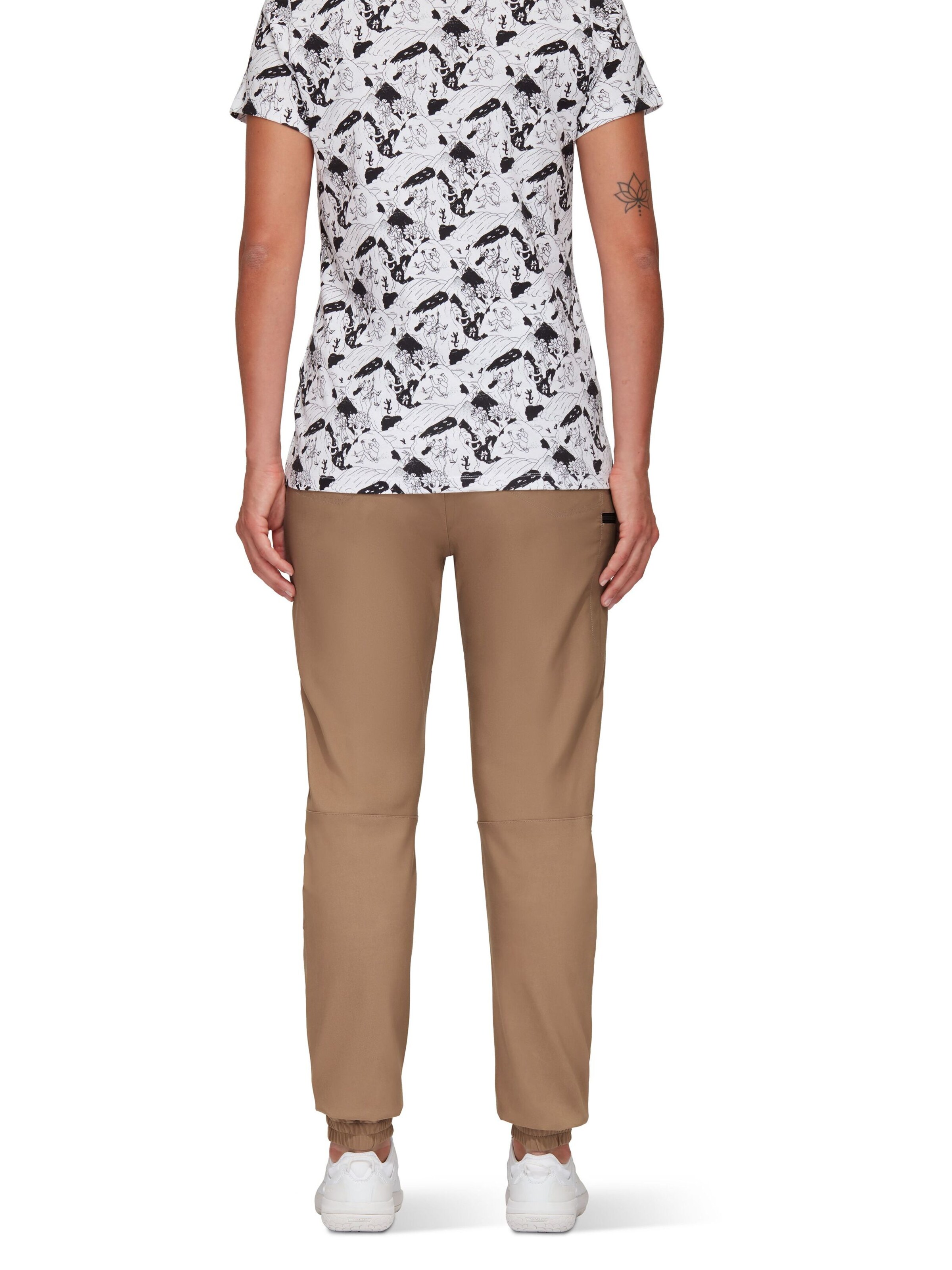 MAMMUT Tapered Outdoor Pants 'Massone' in Brown