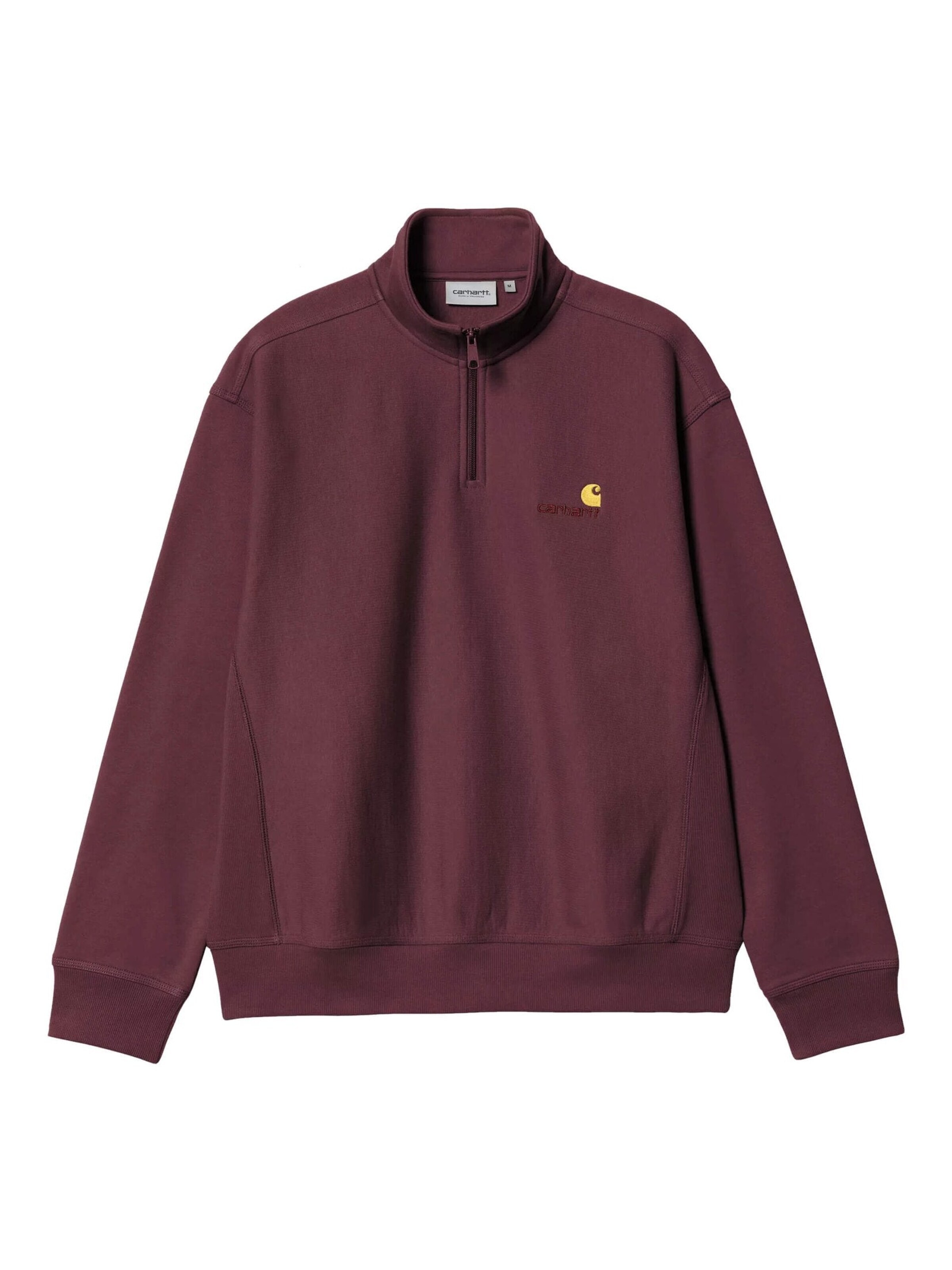 Carhartt WIP Pullover 'Half Zip American Script'‌ in Rot: Vorderseite