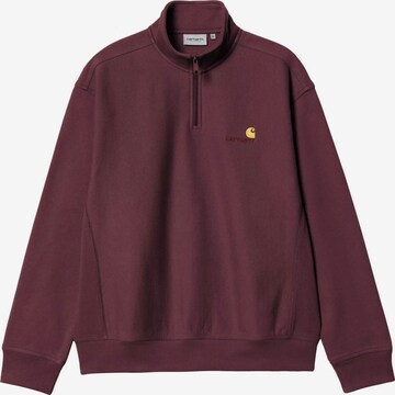 Carhartt WIP Pullover 'Half Zip American Script' in Rot: Vorderseite