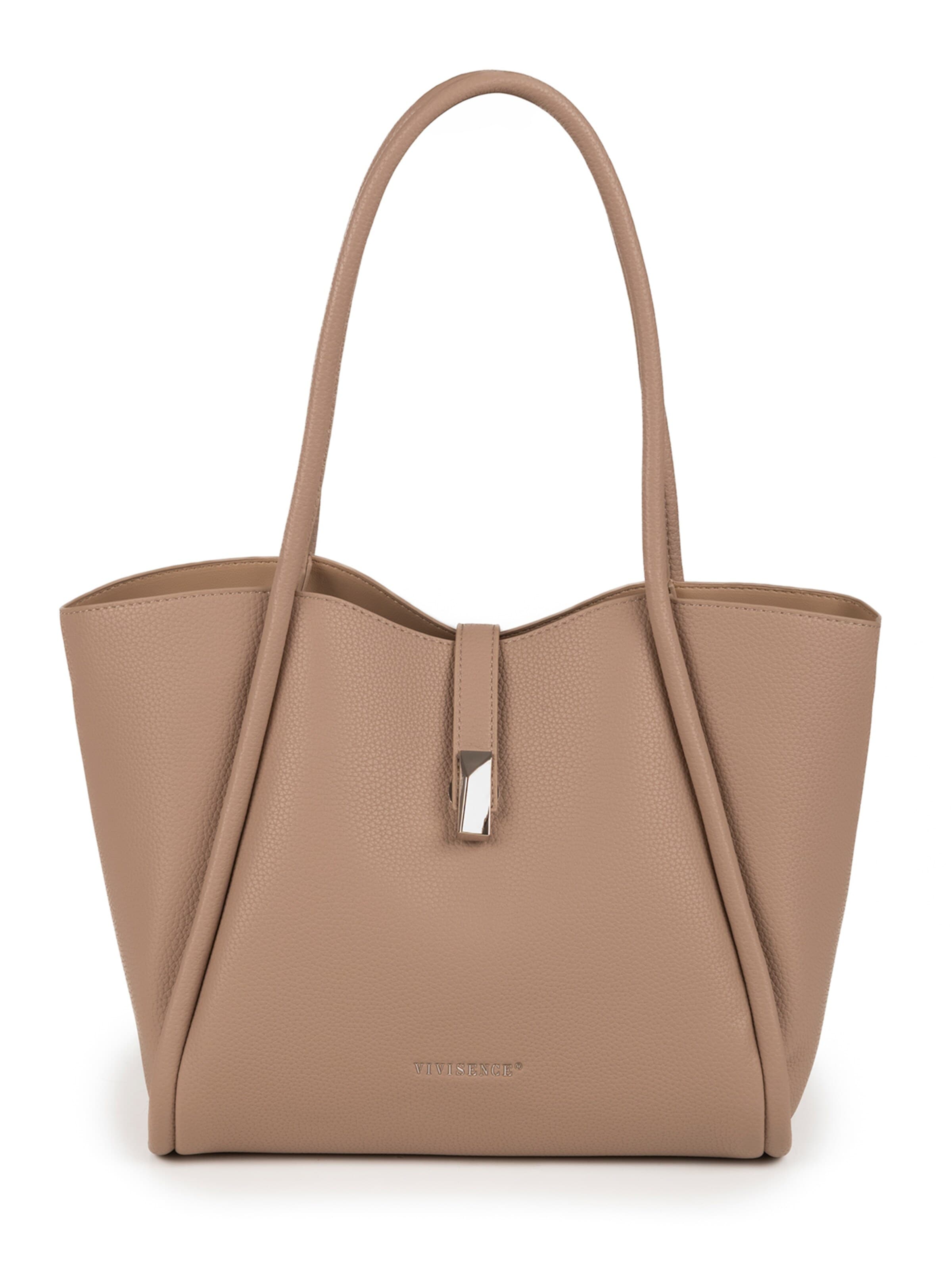 Vivisence Shoulder Bag 'T0021' in Beige: front