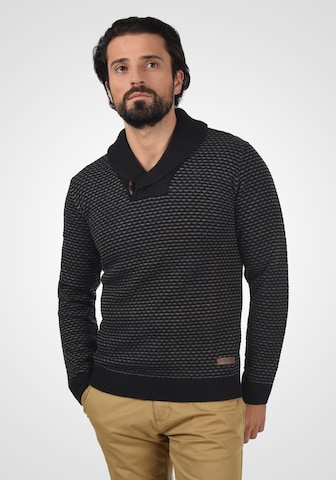 INDICODE JEANS Strickpullover 'Copent' in Schwarz: predná strana