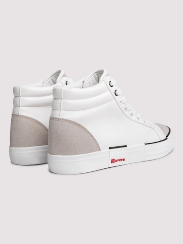 Ombre Sneakers hoog in Wit