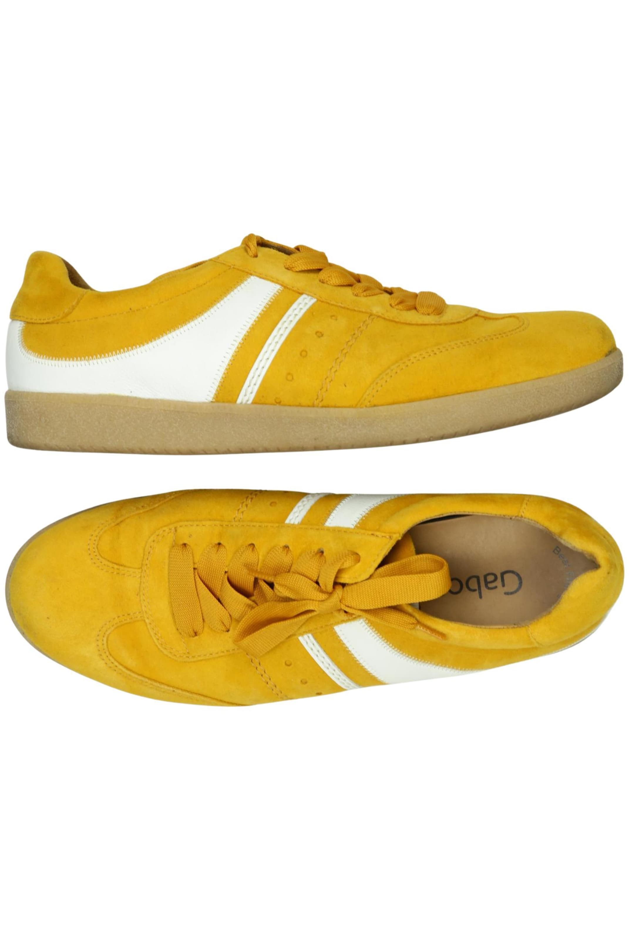 Gabor Schuhe Gabor Sneakers Gelb Low Sneaker Aus Weichem