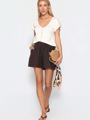 SASSYCLASSY Loose fit Trousers in Brown