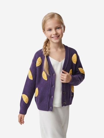 Cardigan Hilal Akinci Kids en mélange de couleurs