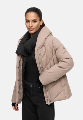 Veste d’hiver MARIKOO en marron : devant