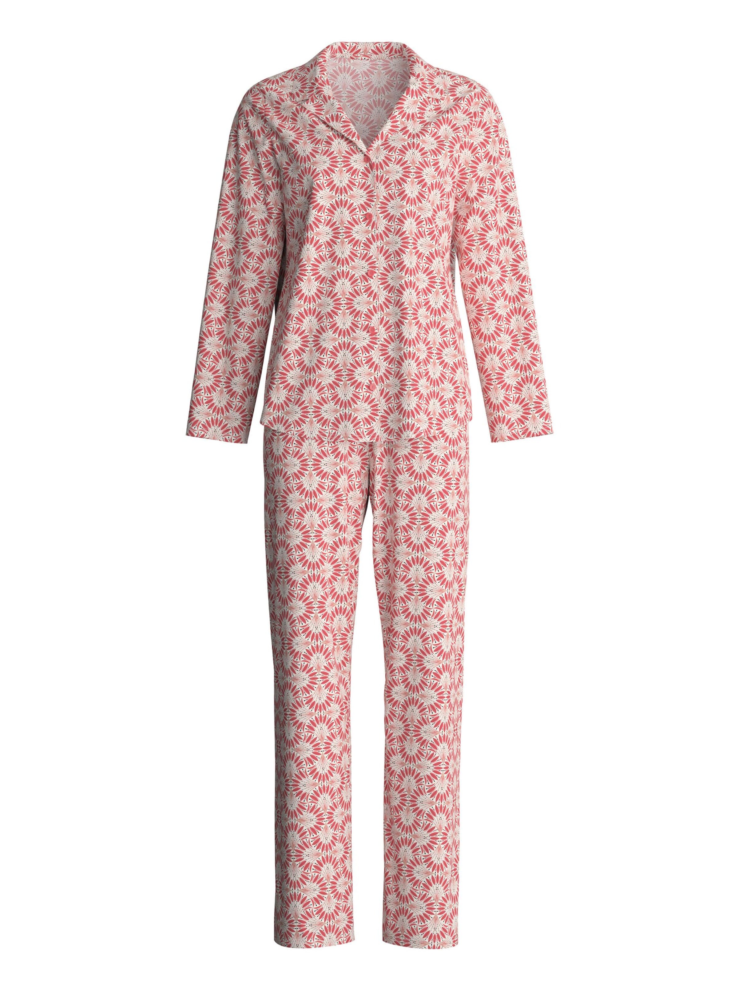 Pigiama 'Cotton Special' di CALIDA in rosso: frontale