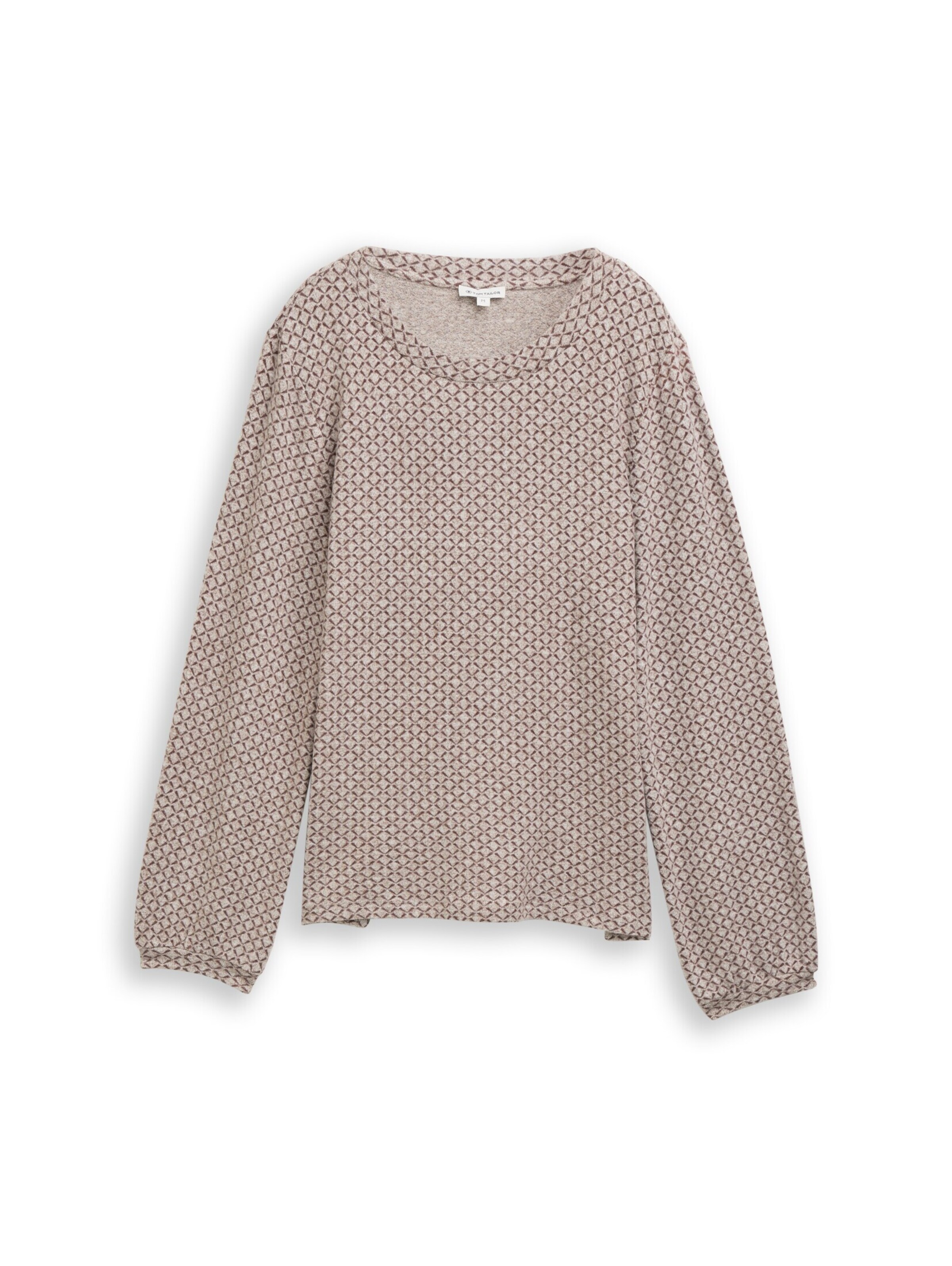 TOM TAILOR Shirt in Bruin: voorkant