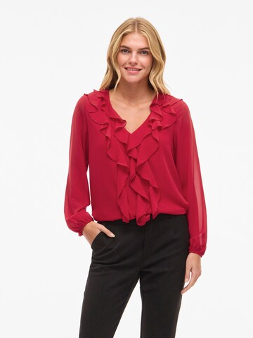 Camicia da donna 'VIAne' di VILA in rosso: frontale