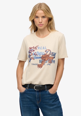 Superdry & Co Shirt in Beige: front