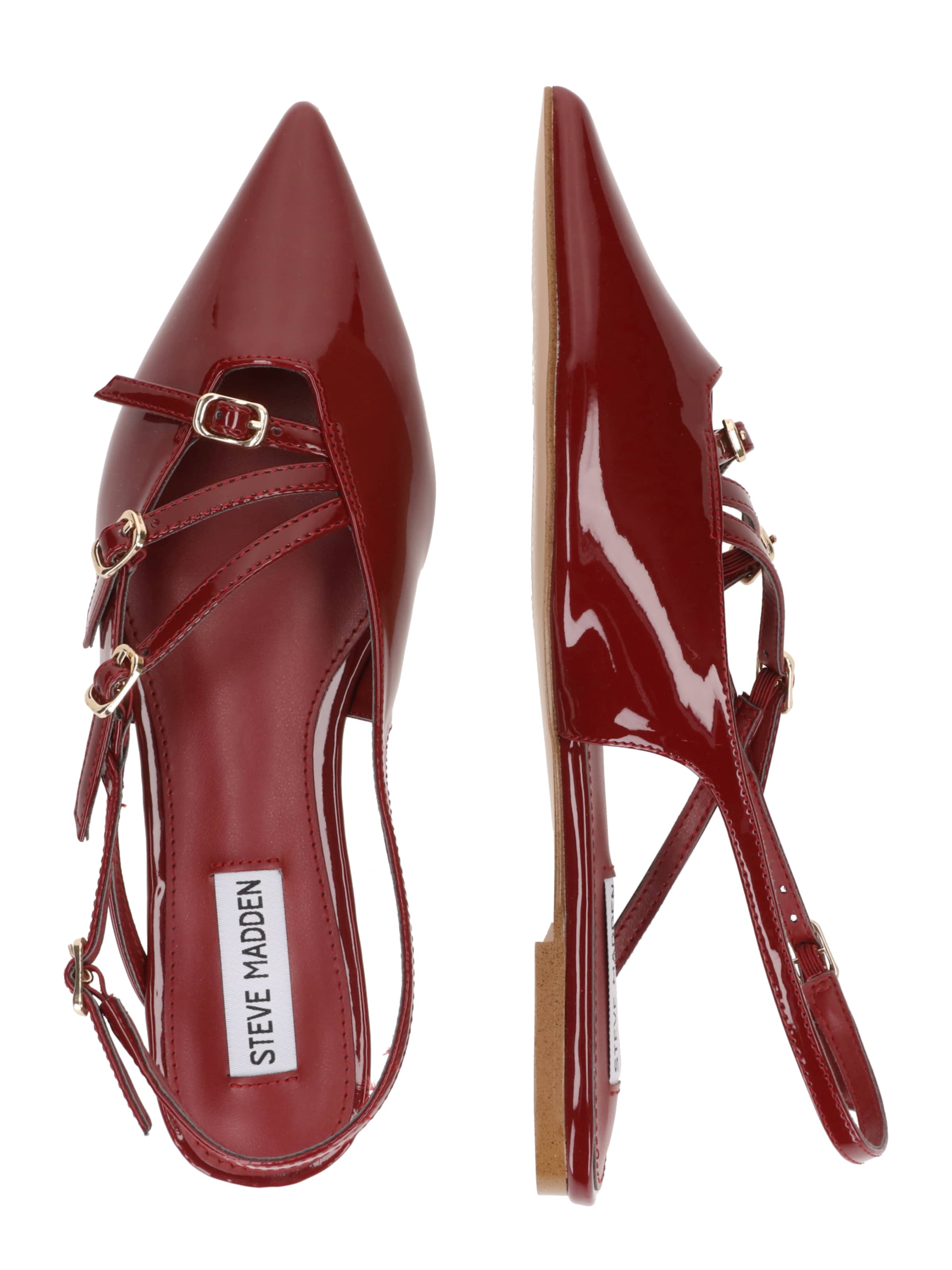 STEVE MADDEN Odprte balerinke 'Cianna' | rdeča barva