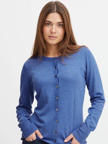 PULZ Jeans Strickjacke ' SARA ' in Blau: Vorderseite