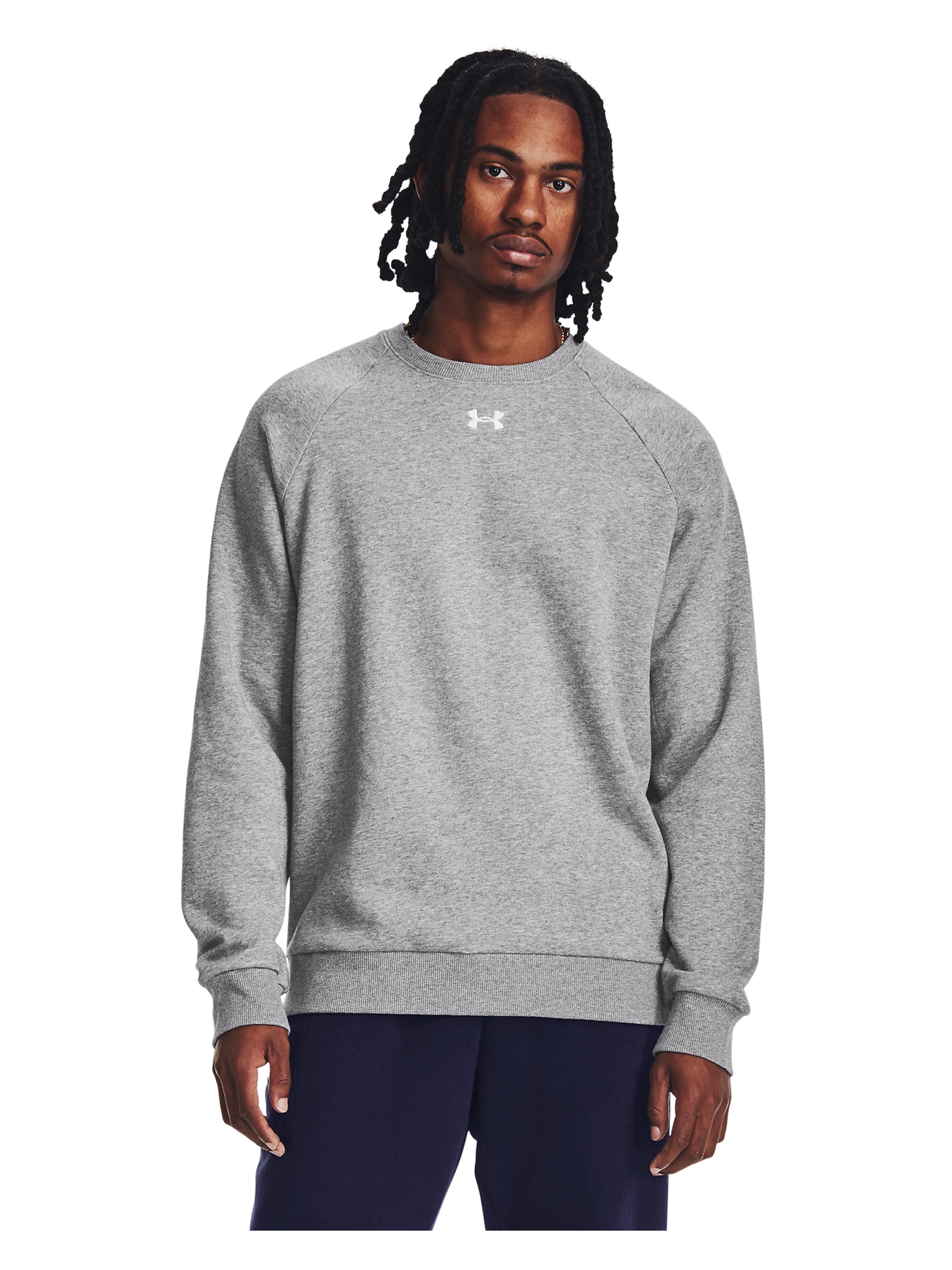 UNDER ARMOUR Athletic Sweatshirt in Grey: front