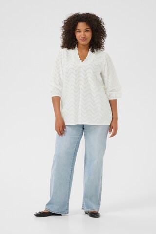 KAFFE CURVE Blouse 'Vitana' in Wit