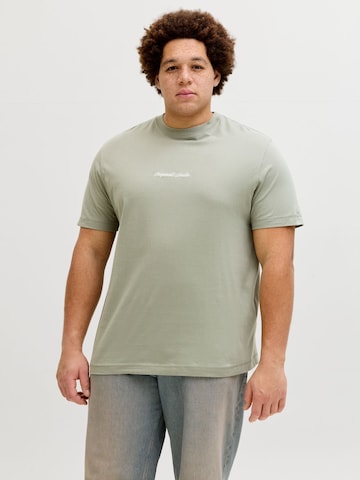 Jack & Jones Plus Shirt 'JORNorrebro' in Green: front
