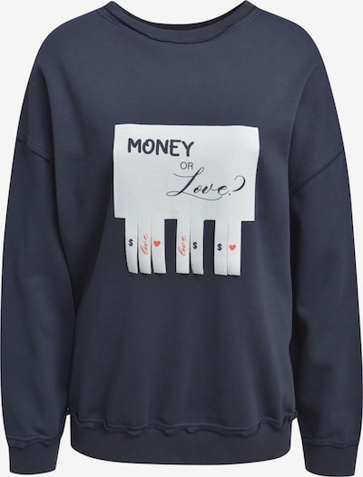 Smith&Soul Oversized Sweatshirt mit Rücken-Patch in blau, Produktansicht