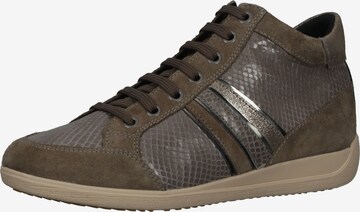 GEOX High-Top Sneakers in Brown: front