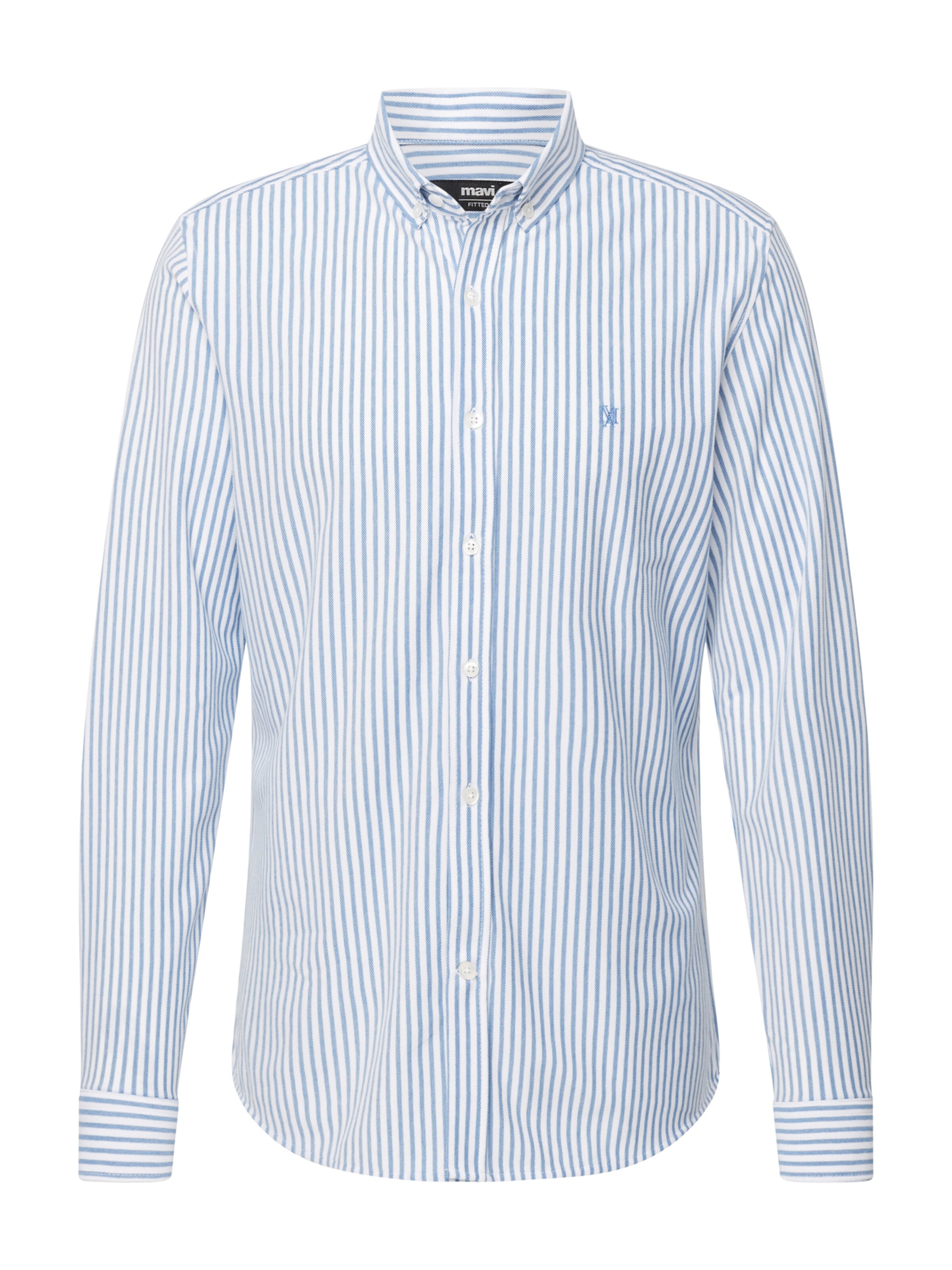 Mavi Regular fit Button Up Shirt in Blue: front