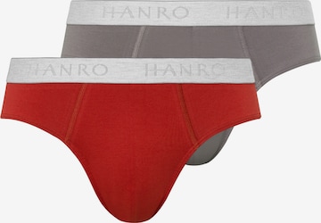 Slip ' Cotton Essentials ' Hanro en rouge : devant